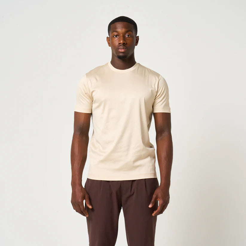 Loiano Egyptian Cotton T-Shirt - Beige